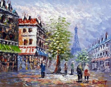 Commercial Street Scenery Painting - sy001hc street scene cheap